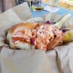 lobster roll with butter