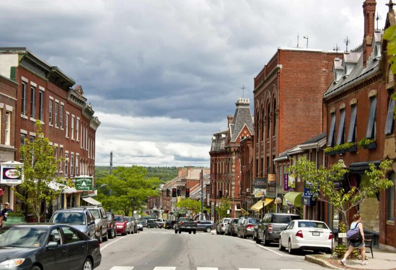 brick buildings in Belfast, Maine