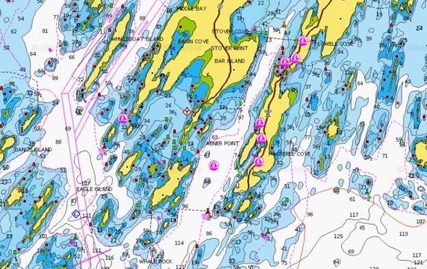chart of Potts Harbor