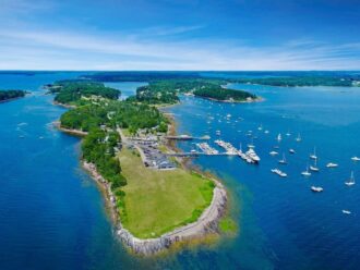 aerial view of Potts Harbor
