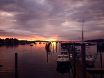 sunrise at SW Harbor